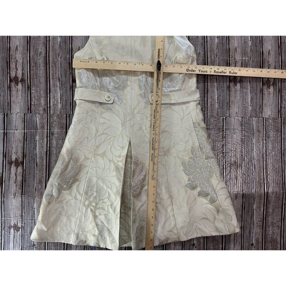 Jules Tournier hooded brocade Dress Sz 32" RARE made in France Vintage - Picture 4 of 4